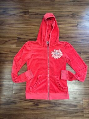 Y2K Juicy Couture Pink Velour Zip Up Hoodie
